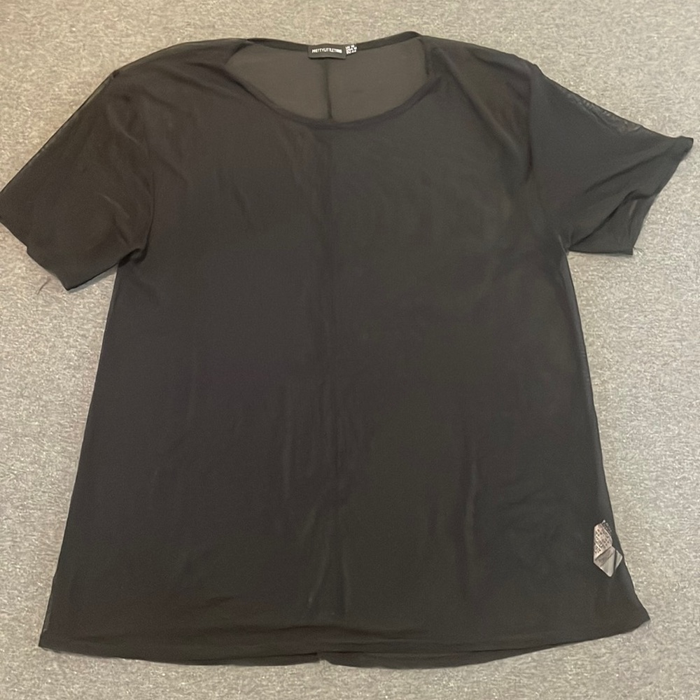 Black sheer top
